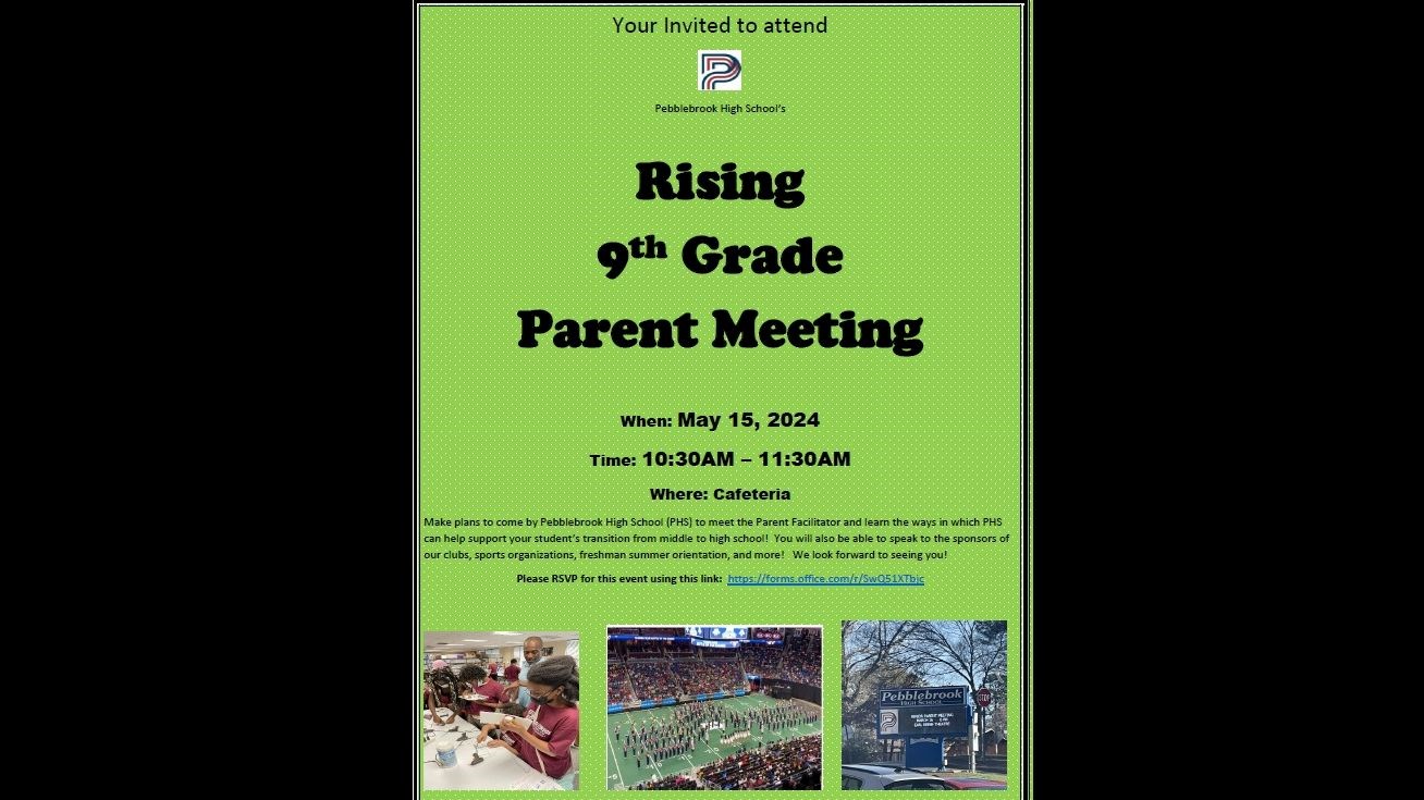 RISING 9TH GRADE PARENT MEETING